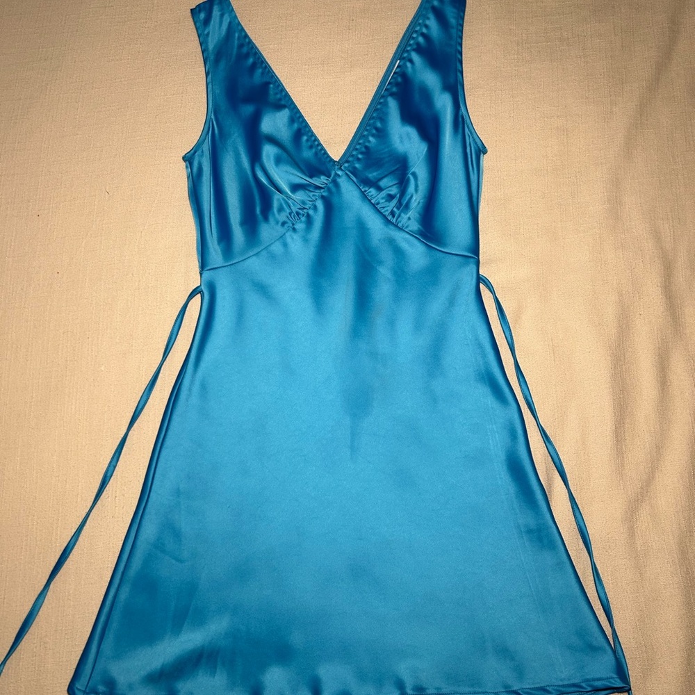 NWOT Peppermayo blue mini dress. Too small/short for me. I’m 5’4/130 lbs.
